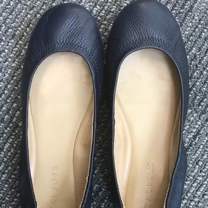 Talbots Navy Ballet Flats-Sz 6.5-Great Condition